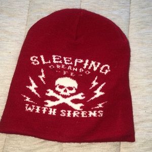 Sleeping with sirens red beanie